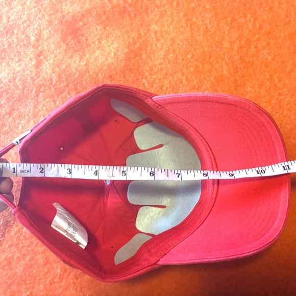 New Balance unisex red V 2.0 100% cotton dad cap hat NWT - Picture 8 of 8
